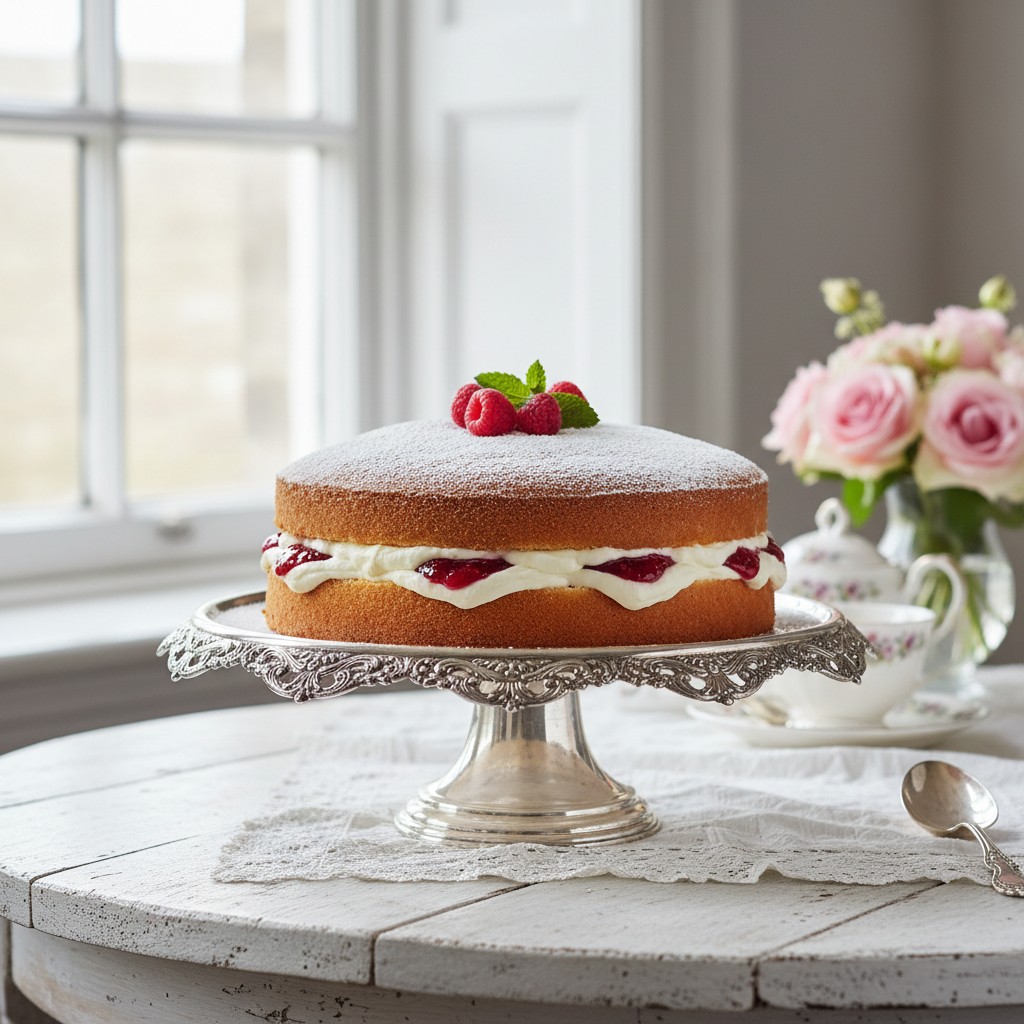 Classic Victoria Sponge Cake (9-inch)