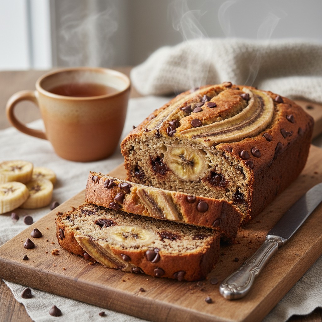 Classic Chocolate Chip Banana Bread