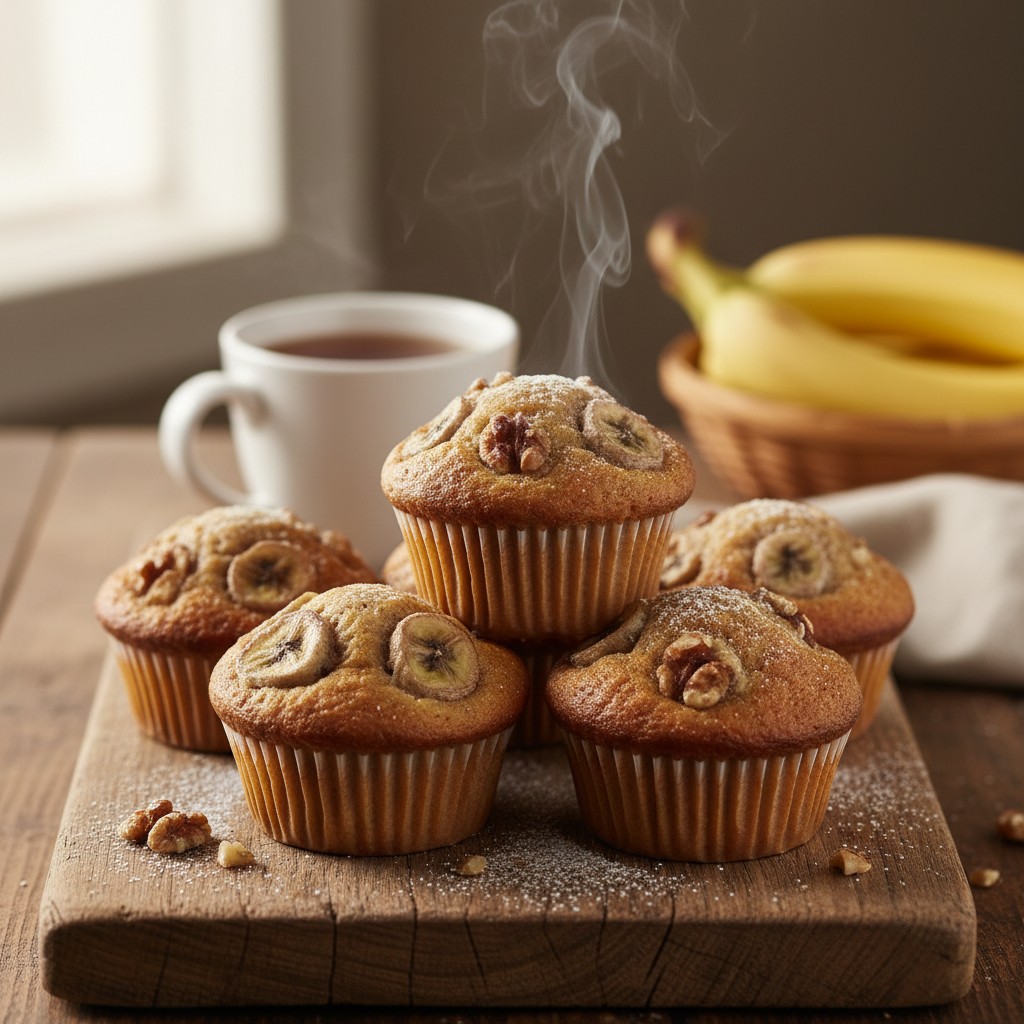Mary Berry's Beautifully Moist Banana Muffins
