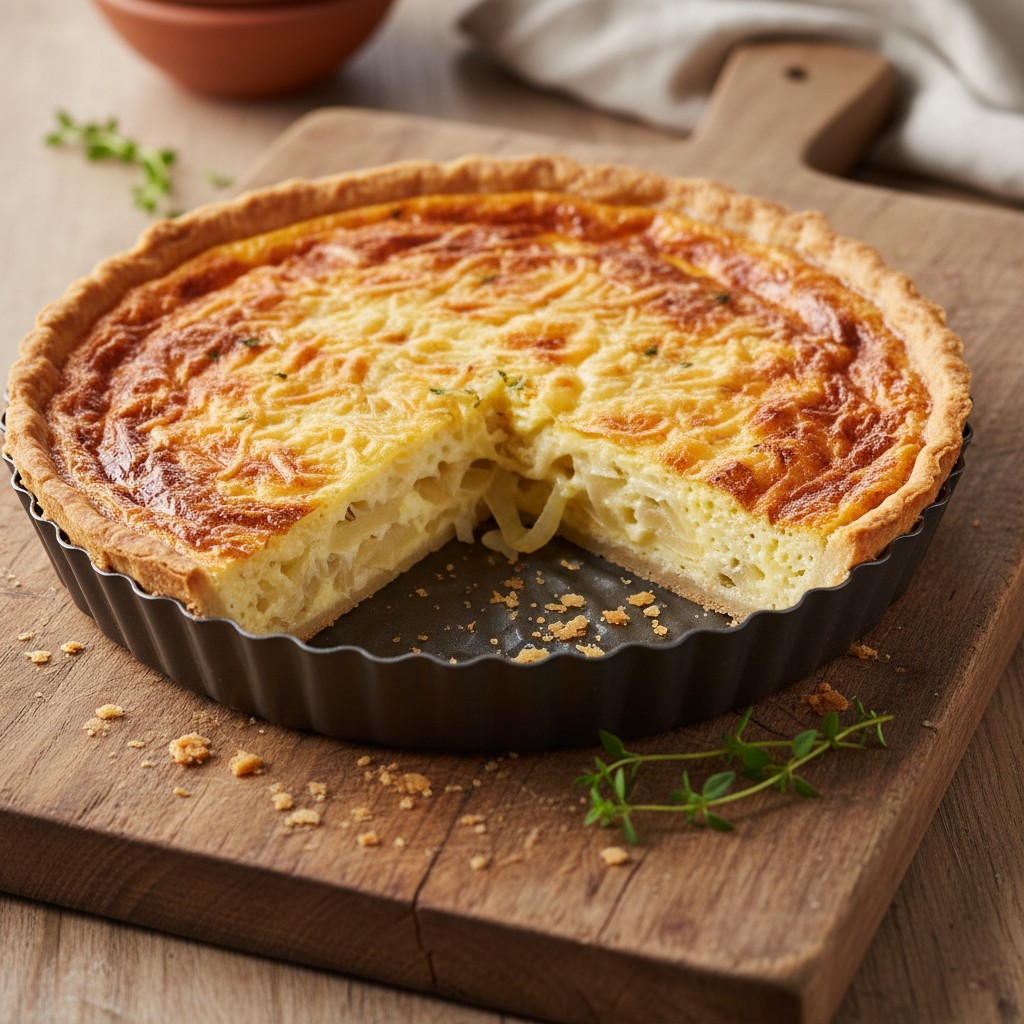 Classic Cheese and Onion Quiche