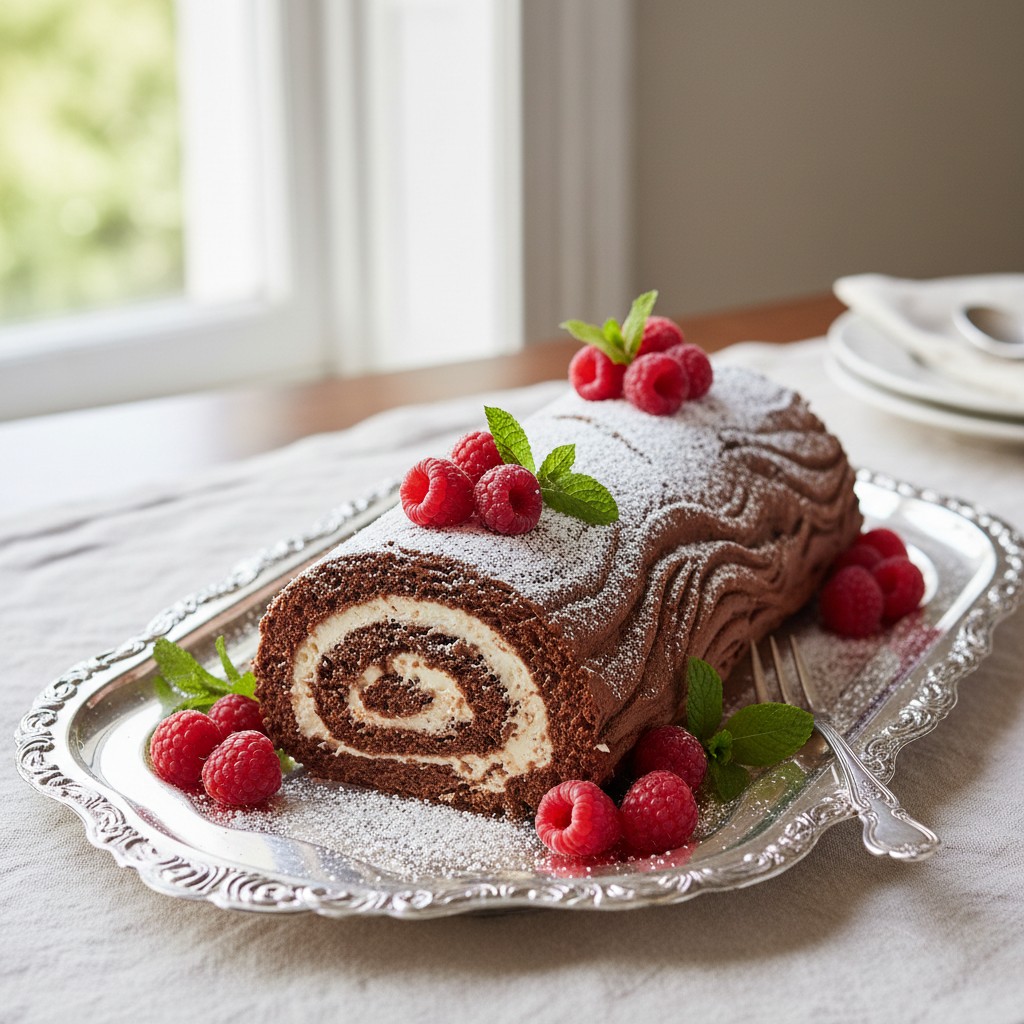 Elegant Chocolate Roulade
