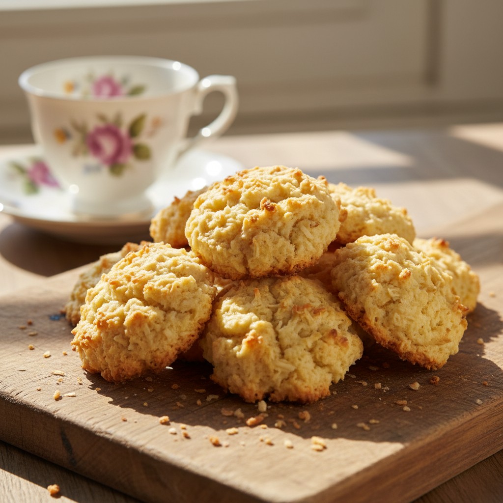 Classic Chewy Coconut Biscuits