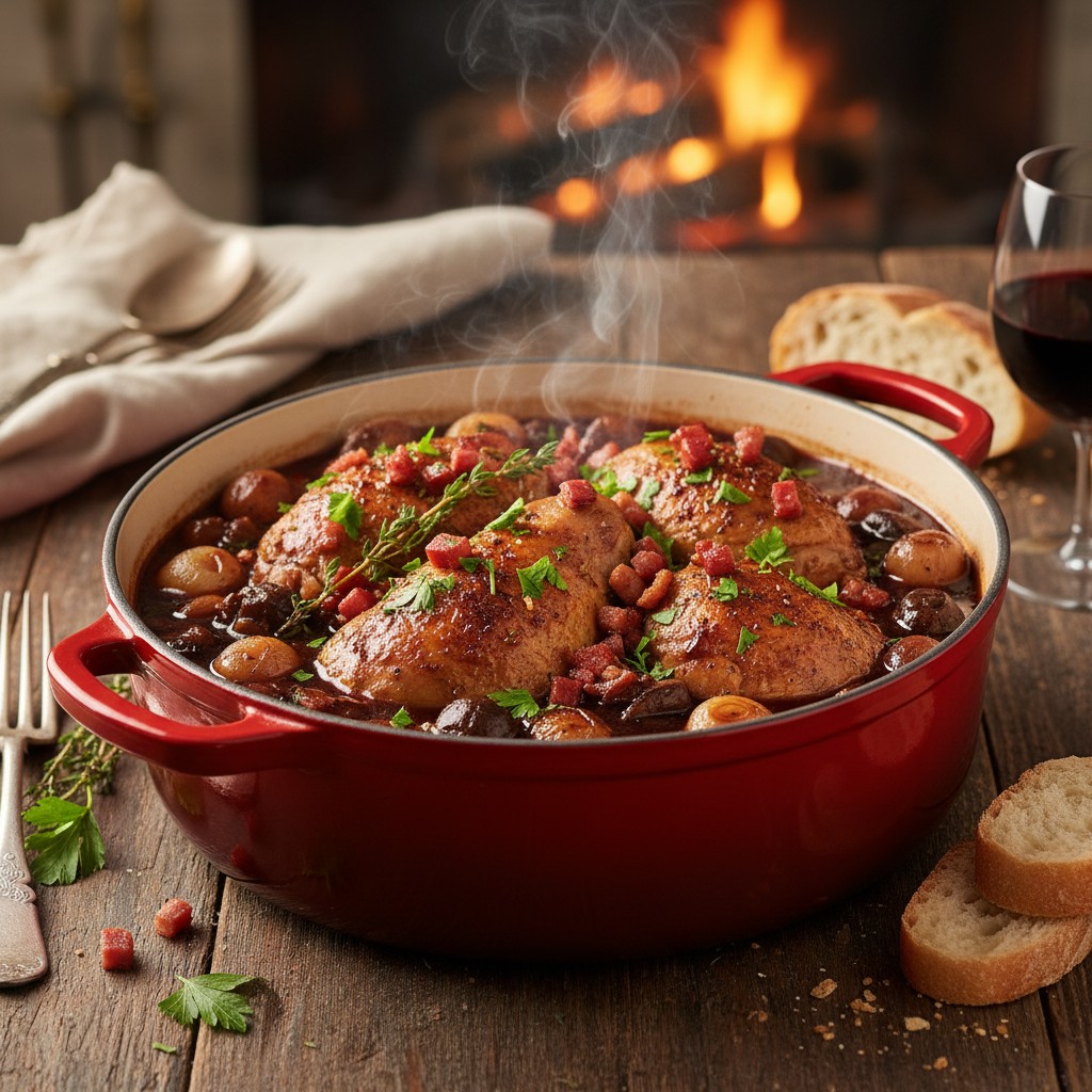 Hearty Coq Au Vin: A French Classic for Your Family Table