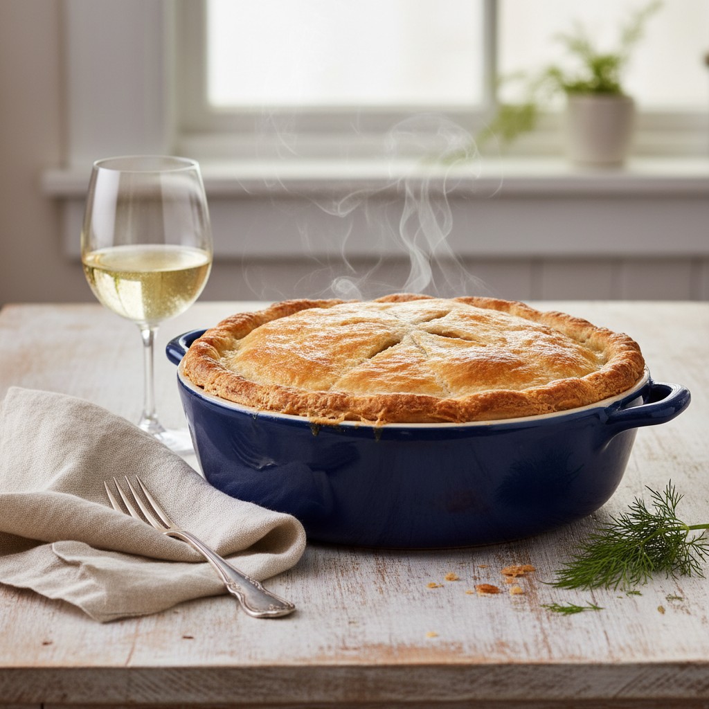 Classic Creamy Fish Pie with a Golden Potato Topping