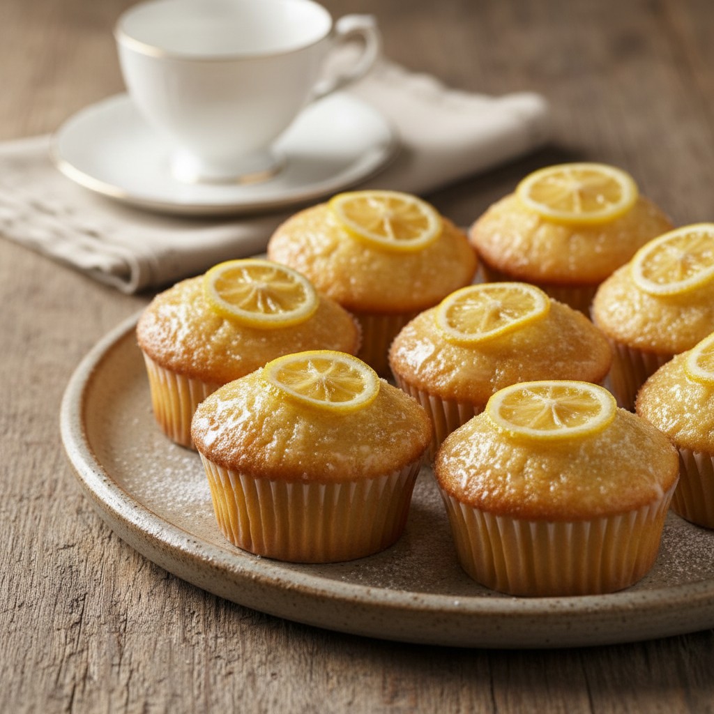 Classic Lemon Drizzle Cupcakes