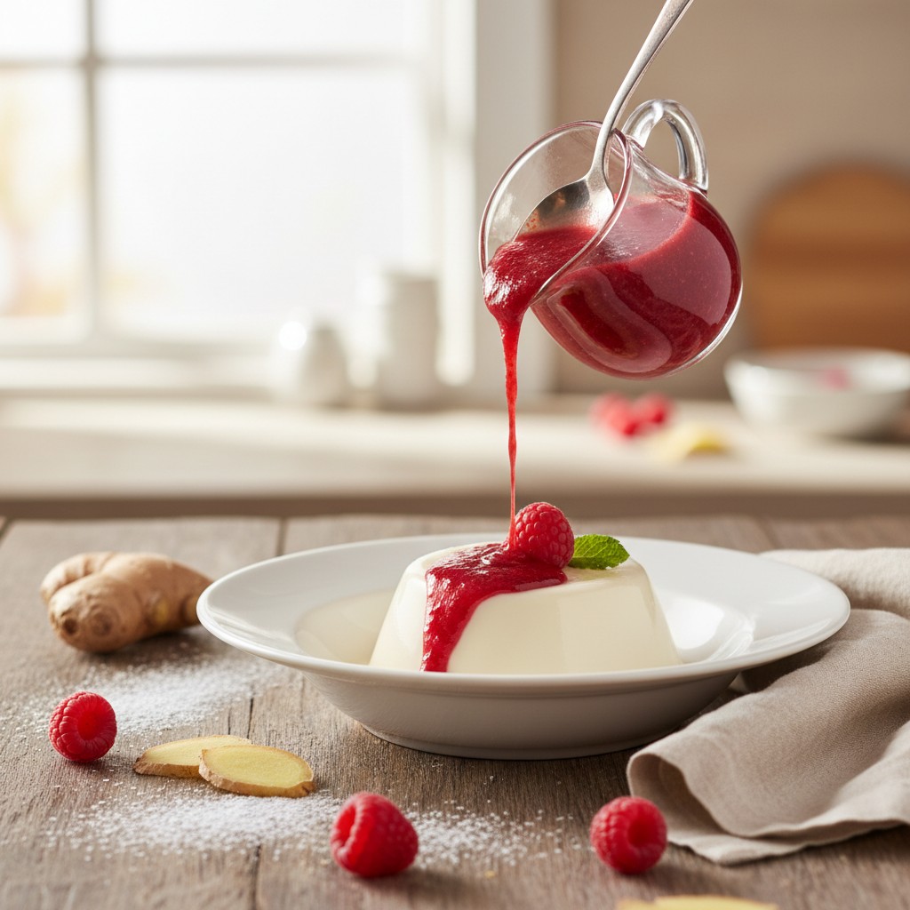 Vibrant Raspberry & Ginger Coulis